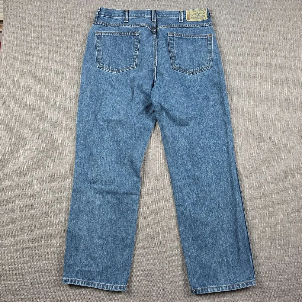 RedHead Men’s Relaxed Fit Jeans 36x30 Blue Medium Wash Denim Pants Heritage VTG